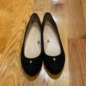 Express Black Flats with bow